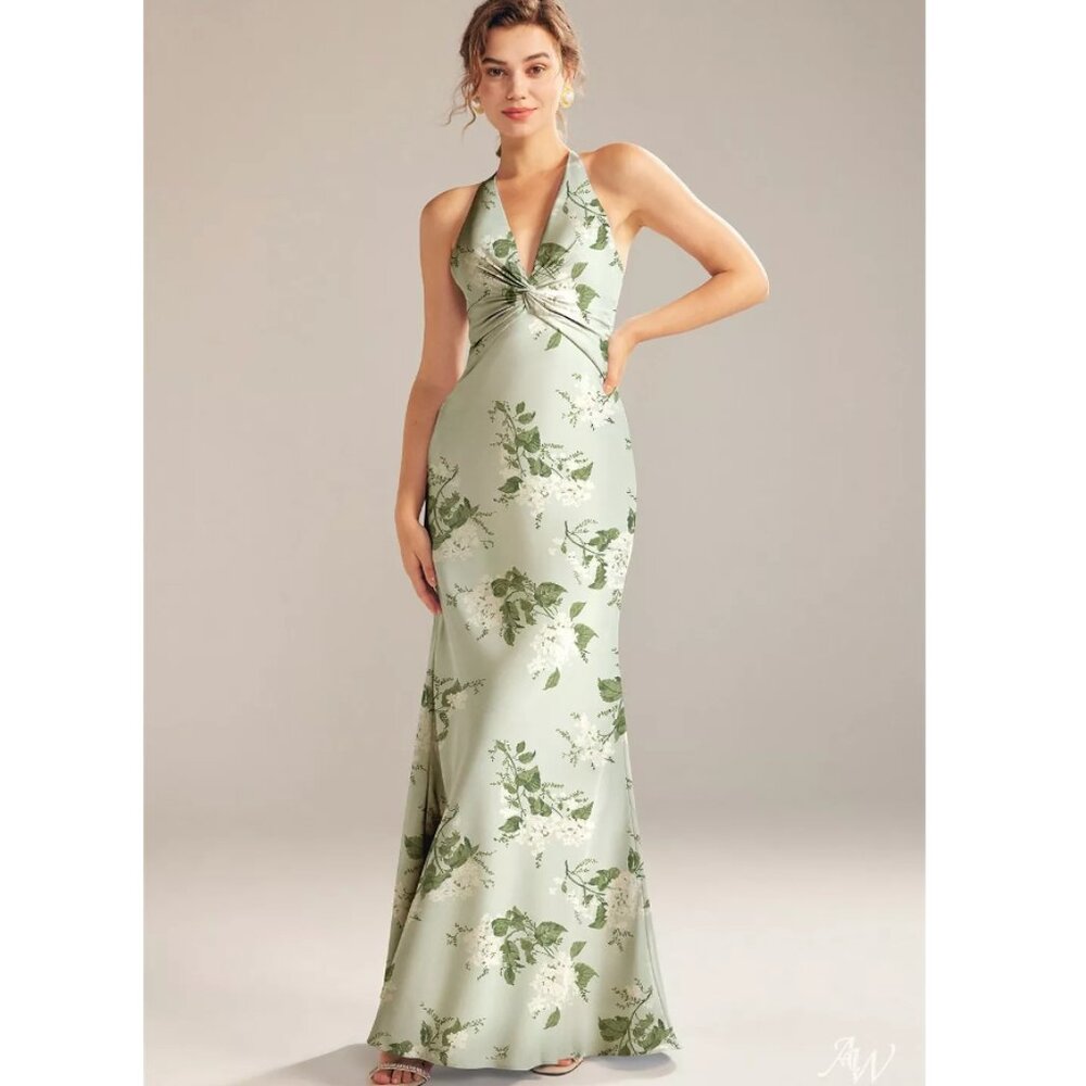 AW Largo Dress Sage Garden Party